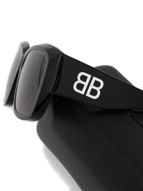 Balenciaga Eyewear logo-detail sunglasses - Black