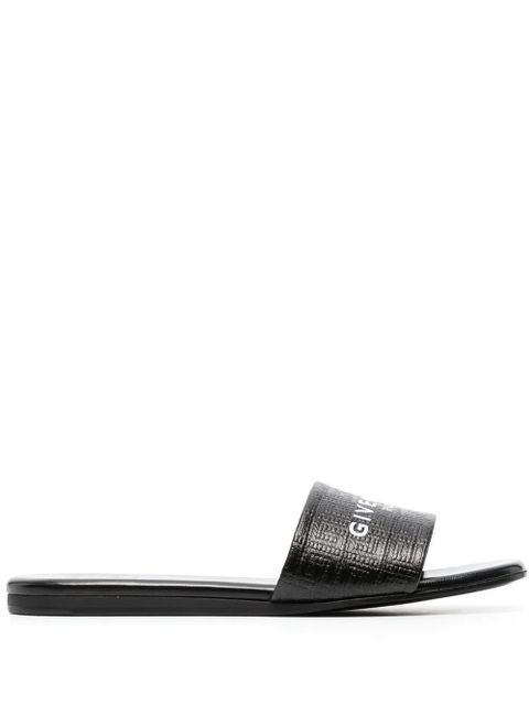 Givenchy embossed logo-print slides - Black - zdjęcie produktu nr 1
