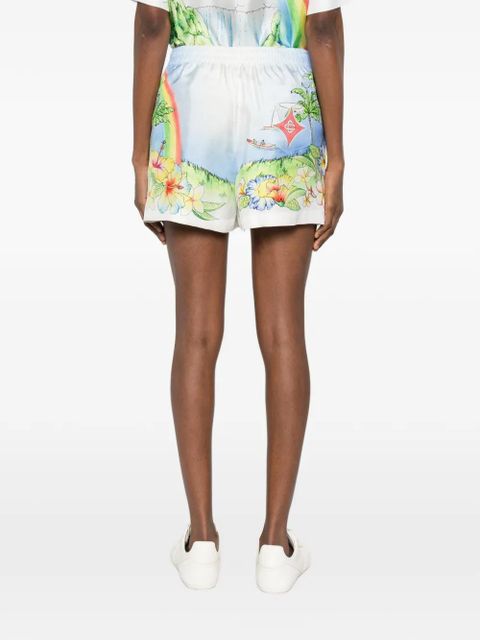 Casablanca Aloha print shorts - White