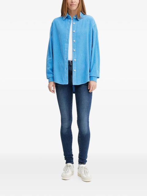 American Vintage Padow button-up corduroy shirt - Blue