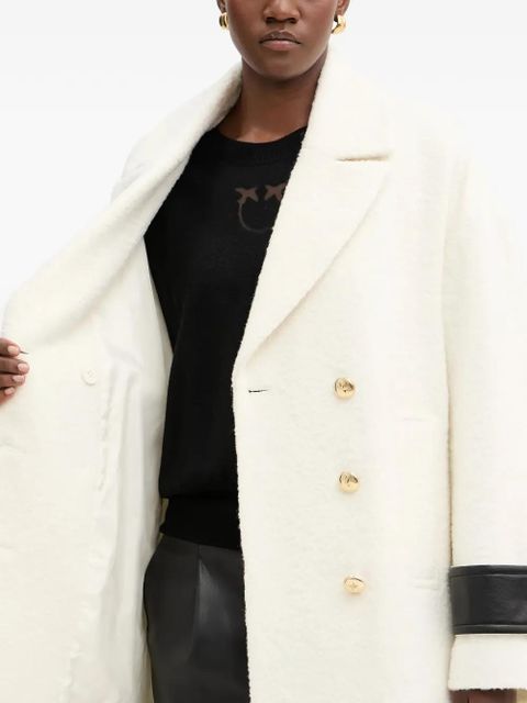 PINKO button-up peacoat - White