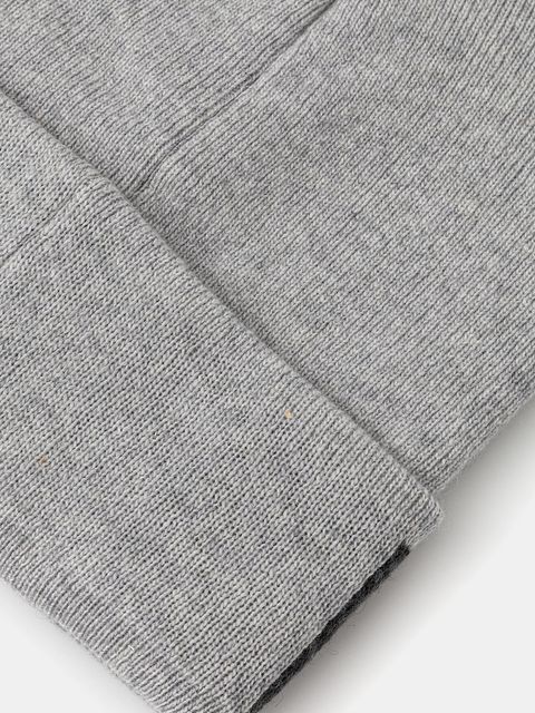 Moschino czapka z domieszką wełny kolor szary z grubej dzianiny M5672 60102 - zdjęcie produktu nr 2