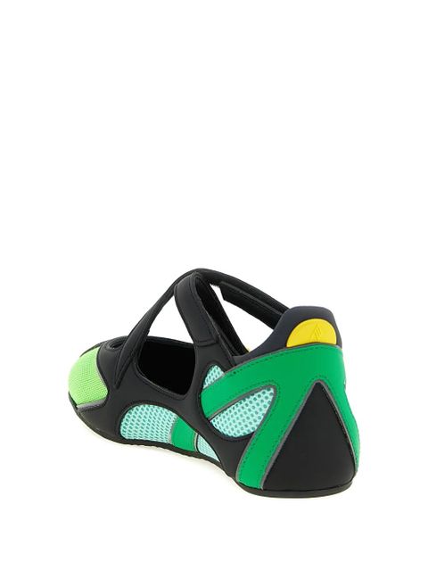 The Attico adjustable strap ballet flats - Black