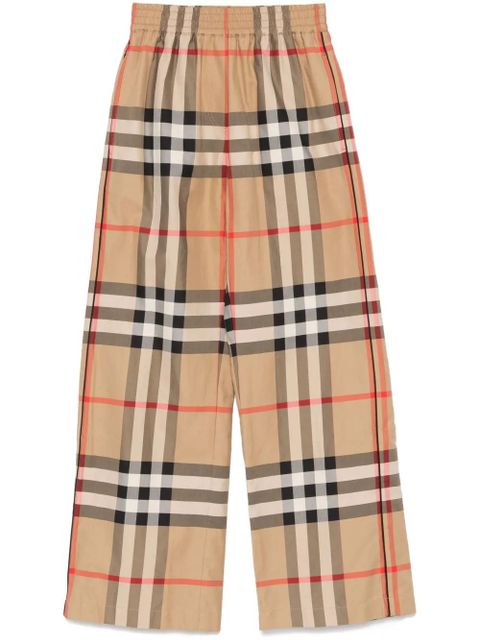 Burberry Vintage Check cotton trousers - Neutrals - zdjęcie produktu nr 1