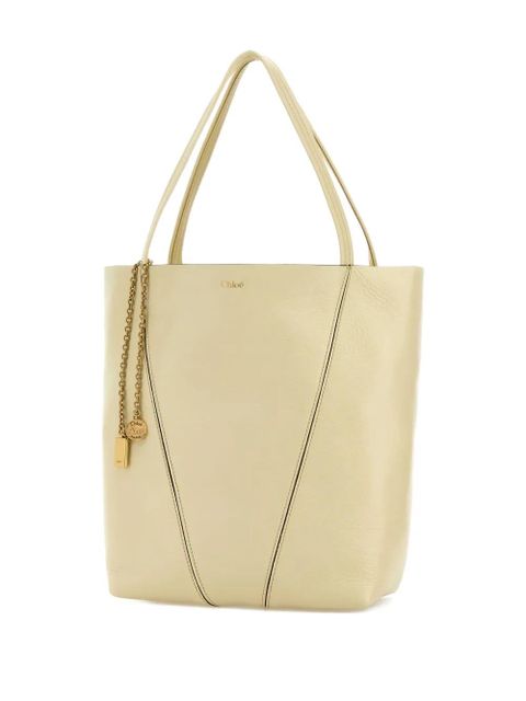 Chloé chain charm tote bag - Yellow