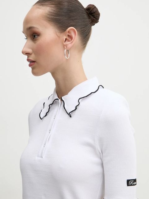 Rotate polo damski kolor biały 113653400