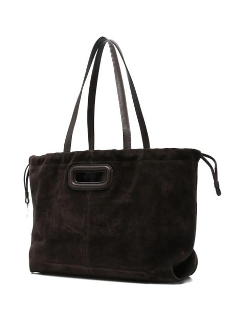 Maje suede top-handle tote bag - Brown - zdjęcie produktu nr 2