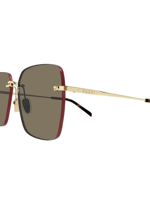 Gucci Eyewear GG1955SA square-frame sunglasses - Gold - zdjęcie produktu nr 1