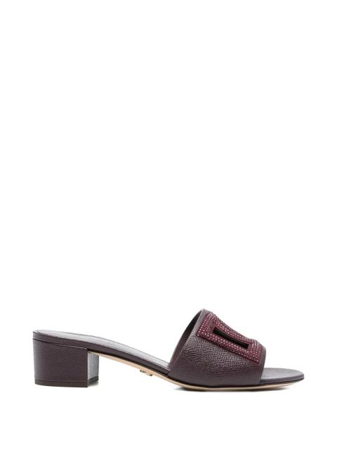 Dolce & Gabbana logo-strass sandals - Purple - zdjęcie produktu nr 1