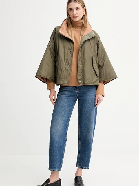 Fracomina sweter wełniany damski kolor beżowy lekki z golfem FR25WT7013K47301 - zdjęcie produktu nr 2