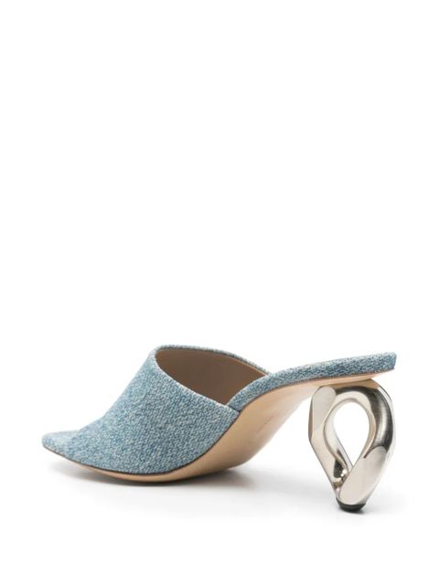 JW Anderson 70mm Chain-heel sandals - Blue