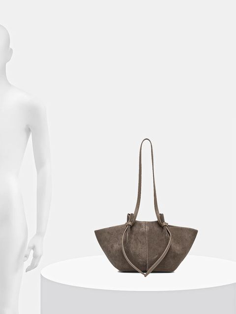 Yuzefi torebka zamszowa MOCHI kolor beżowy YUZRS25-HB-MO-S018