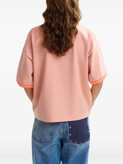 Essentiel Antwerp contrast-trim T-shirt - Orange