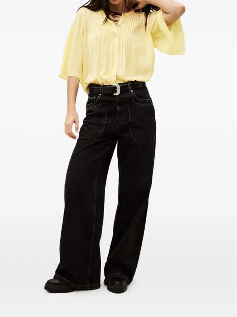 Ba&Sh Barna pleated blouse - Yellow