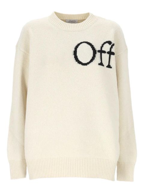 Off-White logo-intarsia wool sweater - zdjęcie produktu nr 1