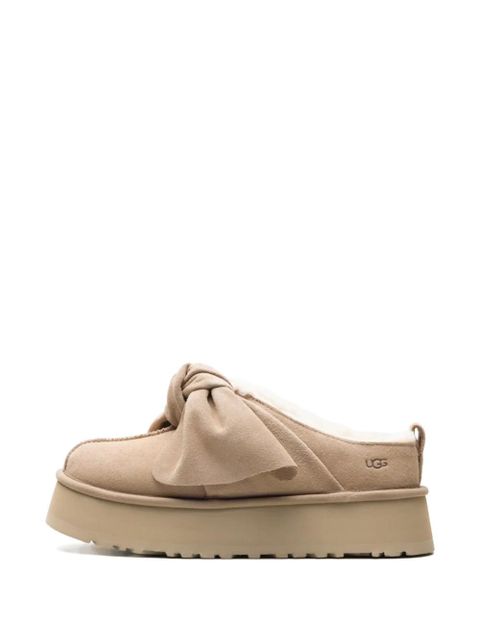 UGG platform bow slip-on loafers - Neutrals