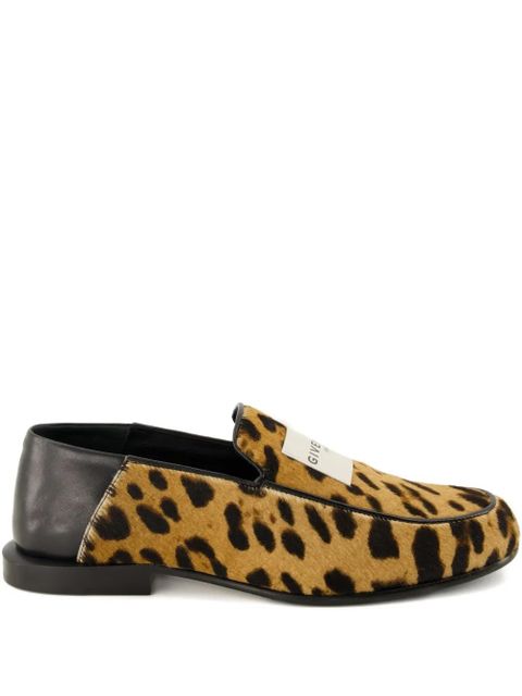 Givenchy leopard-print leather loafers - Black - zdjęcie produktu nr 1