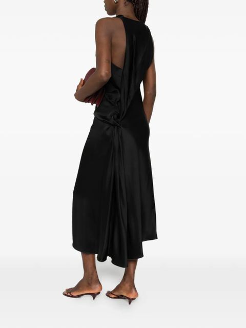 Victoria Beckham twist-detail sleeveless midi dress - Black - zdjęcie produktu nr 2