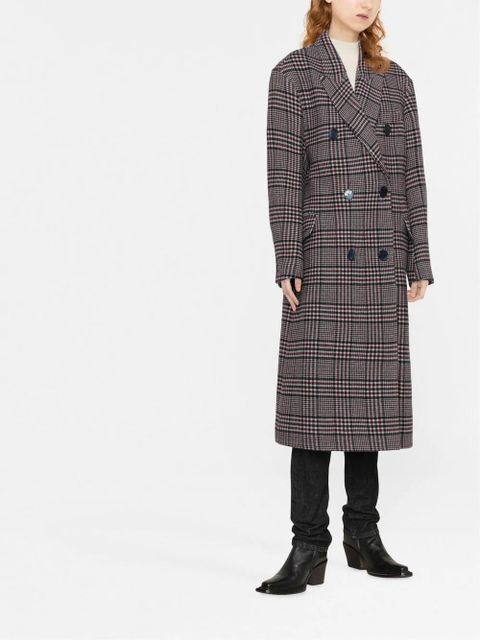 ISABEL MARANT checked wool coat - Blue - zdjęcie produktu nr 2