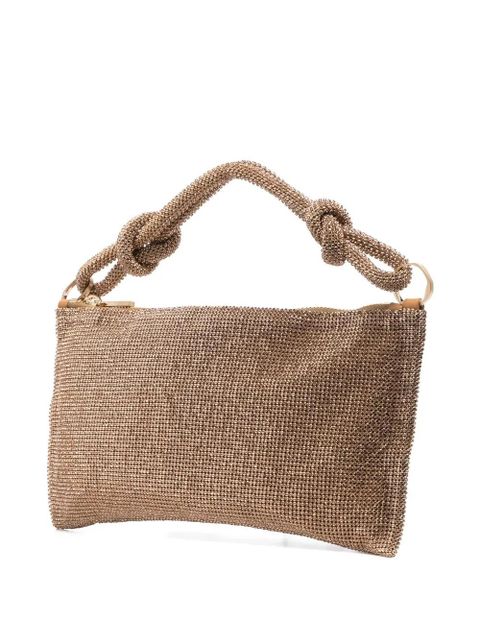 Cult Gaia Hera rhinestone shoulder bag - Gold