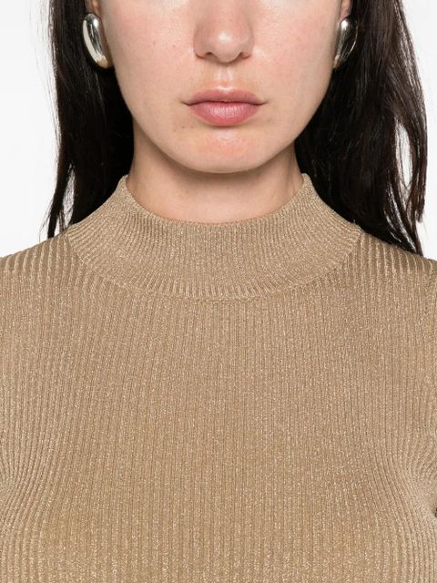 Max Mara Spezie ribbed short-sleeve top - Neutrals