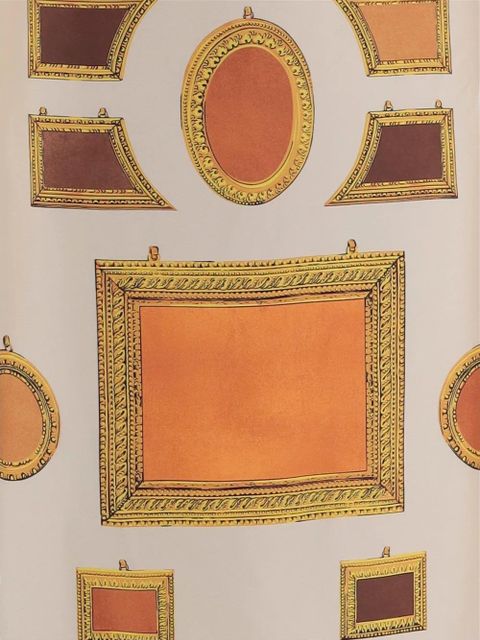 Versace frame-print mini skirt - Neutrals