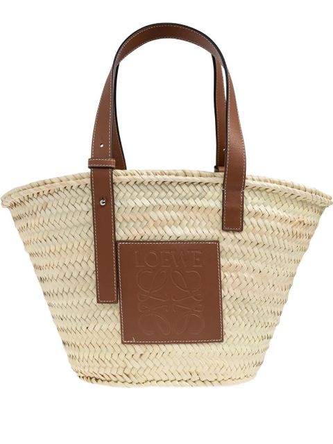 LOEWE Basket logo-patch tote bag - Neutrals - zdjęcie produktu nr 1