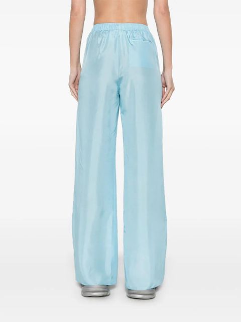 MM6 Maison Margiela silk trousers - Blue
