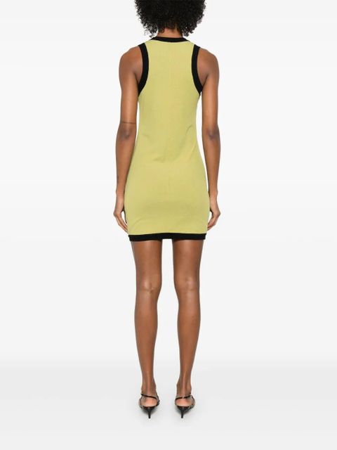 Nanushka ribbed-trim mini dress - Green - zdjęcie produktu nr 2