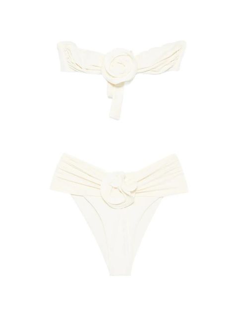 La Reveche Derya ruched bikini - Neutrals - zdjęcie produktu nr 1