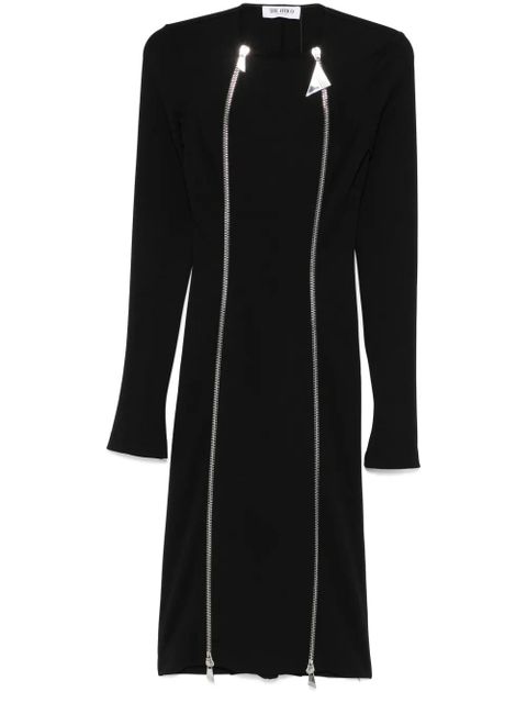 The Attico zip-fastening midi dress - Black - zdjęcie produktu nr 1