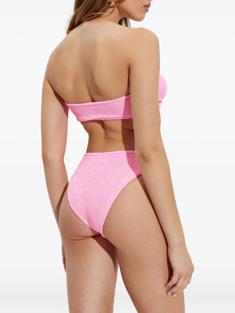 Hunza G Jean crinkle knot bikini - Pink