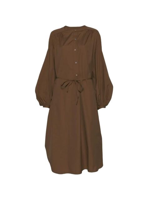 LouLou de Saison belted button-fastening midi dress - Neutrals - zdjęcie produktu nr 1