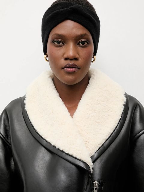 Answear.LAB opaska wełniana kolor czarny