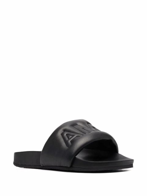 AMBUSH logo-quilted slides - Black - zdjęcie produktu nr 2