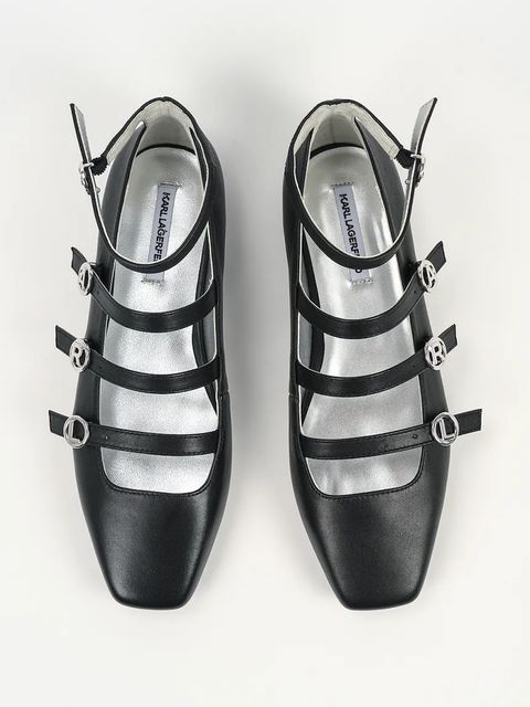 Karl Lagerfeld baleriny skórzane KONNIE