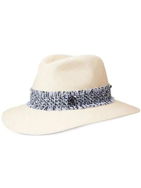 Maison Michel Henrietta wide-brim hat - Neutrals - zdjęcie produktu nr 1