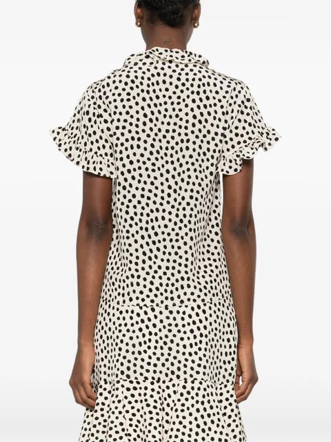 Chloé ruffled polka-dot blouse - Neutrals