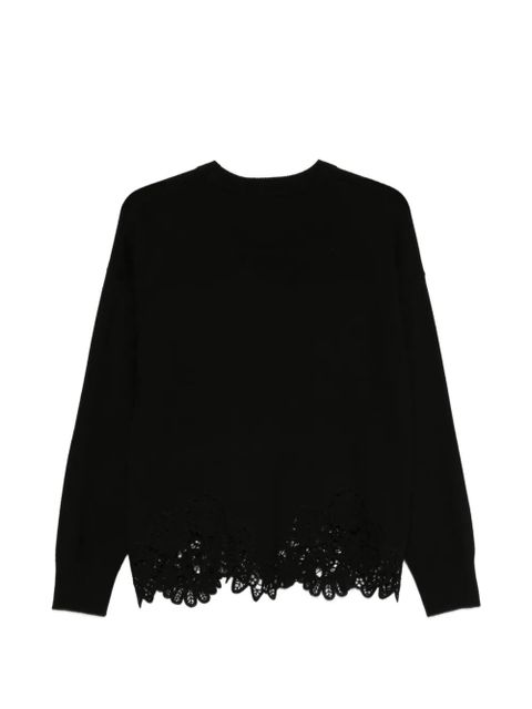 ZIMMERMANN Luna lace trim sweater - Black - zdjęcie produktu nr 2