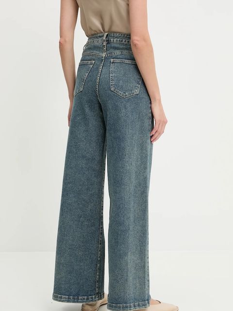 Answear.LAB jeansy damskie kolor granatowy