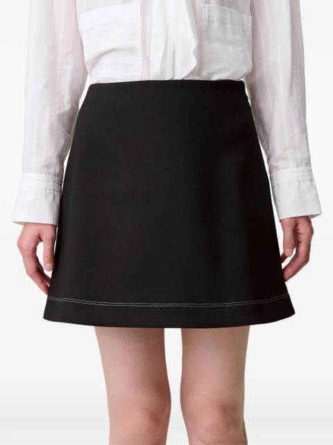 Claudie Pierlot contrast-stitch mini skirt - Black