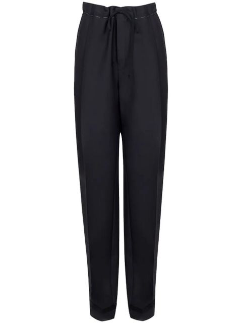 Maison Margiela drawstring pressed crease trousers - Black - zdjęcie produktu nr 1