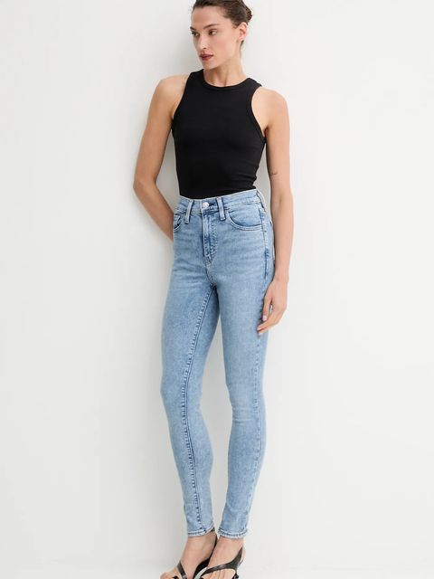 Levi's jeansy 720 HIRISE SUPER SKINNY damskie kolor niebieski 52797.0453 - zdjęcie produktu nr 2