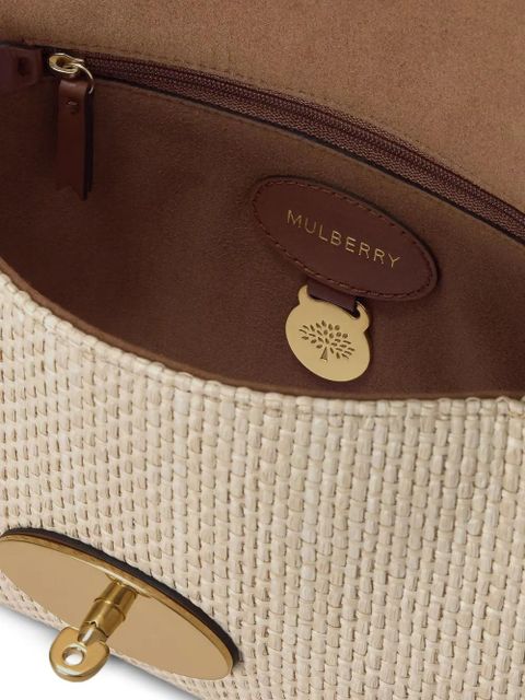 Mulberry Antony woven-raffia crossbody bag - Neutrals