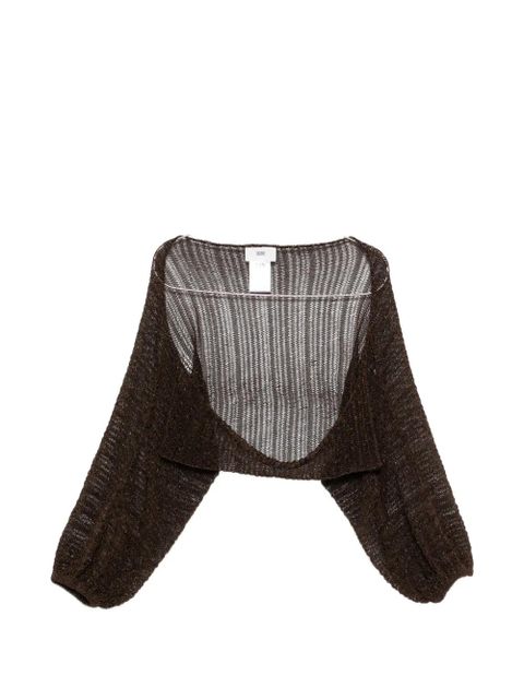 SOLOTRE long-sleeve cardigan - Brown - zdjęcie produktu nr 1