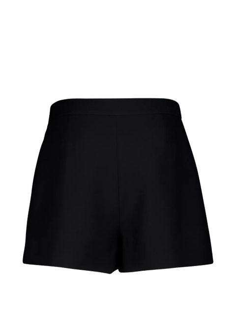 Valentino Garavani logo-detail crepe-couture shorts - Black - zdjęcie produktu nr 2