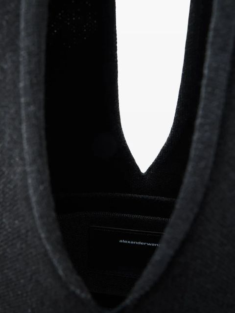 Alexander Wang triangular logo-plaque bag - Black