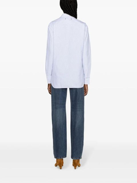 Golden Goose Oxford striped shirt - Blue - zdjęcie produktu nr 2