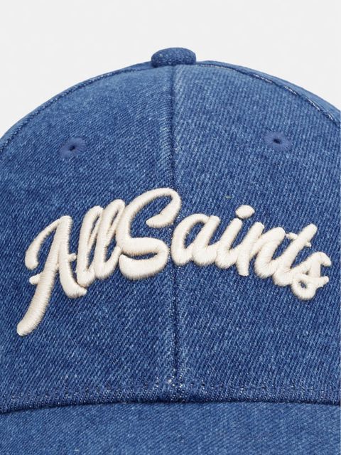 AllSaints czapka z daszkiem damska jeansowa - zdjęcie produktu nr 1