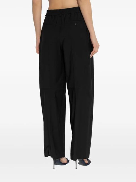Alexander Wang elasticated-waist tailored trousers - Black